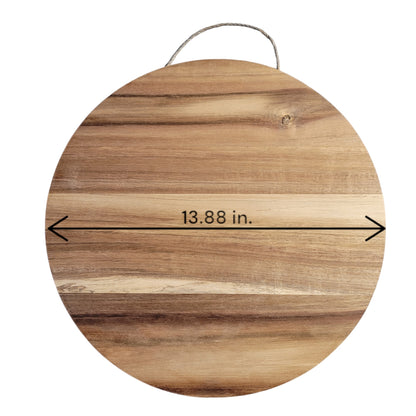 "Home Sweet Home" Round Acacia Wood Sign