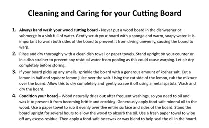 Large Custom Engraved Bamboo Cutting Board