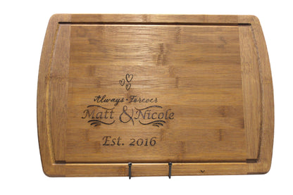 Large Custom Engraved Bamboo Cutting Board