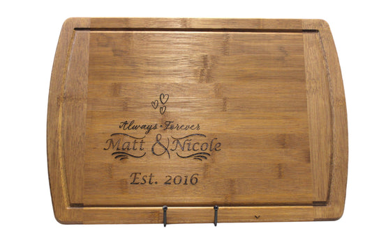 Large Custom Engraved Bamboo Cutting Board