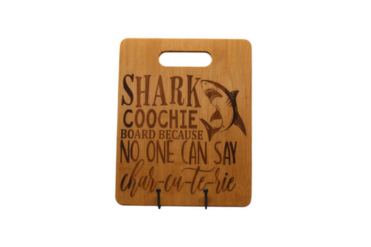 Shark Coochie Bamboo Charcuterie Board