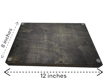 A tray measuring 8 inches by 12 inches